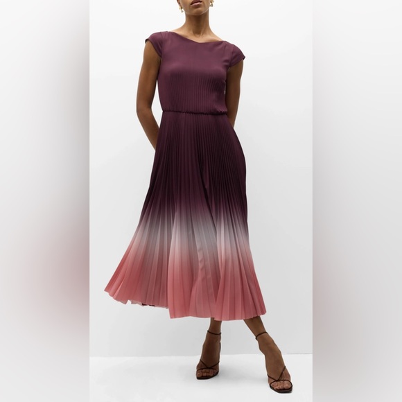 Jason Wu Collection NWT Dip Dye Marocaine Pleated Crepe Dress - Picture 6 of 8